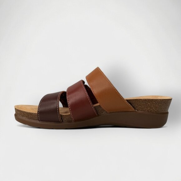 Clarks Calenne Lily Sandals Brown Multi Leather Women’s US 11 M Comfort New Box - Picture 2 of 13